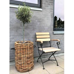 Maxi Rund Rattankurv (inkl. pose)