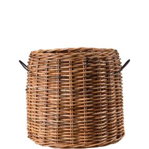 Magnum Low Rund Rattankurv (inkl. pose)