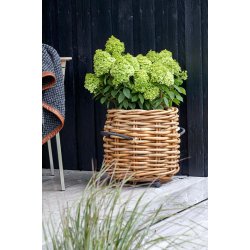 Rund Rattankurv (st m. 3 stk. / 3 str.) - inkl. poser