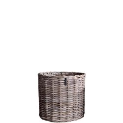 Maxi XL Low Rund Rattankurv - Kubu (inkl. pose)