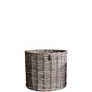 Mega Low Rund Rattankurv - Kubu (inkl. pose)