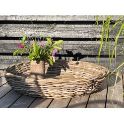 Midi Rund Rattanbakke - Kubu