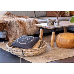 Midi Rund Rattanbakke - Kubu