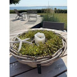 Mini Rund Rattanbakke (m. &Oslash;10 hul) - Kubu