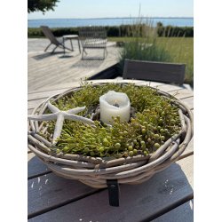 Mini Rund Rattanbakke (m. &Oslash;10 hul) - Kubu