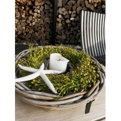 Mini Rund Rattanbakke (m. &Oslash;10 hul) - Kubu