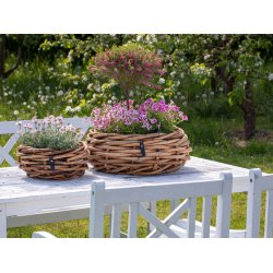 Rund Rattanbowle (st m. 2 stk. / 2 str.) - inkl. poser