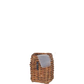 Mini Firkantet Rattankurv (inkl. pose)