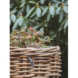 Mega Firkantet Rattankurv (inkl. pose)