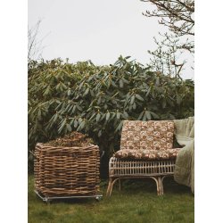 Mega Low Firkantet Rattankurv (inkl. pose)