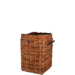 Firkantet Rattankurv (st m. 5 stk. / 3 str.) - inkl. poser