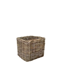Maxi Low Firkantet Rattankurv - Kubu (inkl. pose)