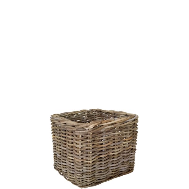 Maxi Low Firkantet Rattankurv - Kubu (inkl. pose)