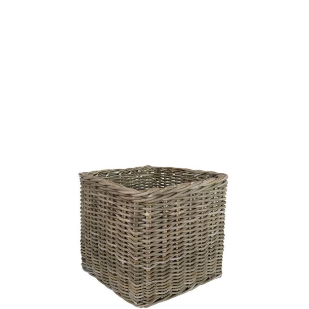Maxi XL Low Firkantet Rattankurv - Kubu (inkl. pose)