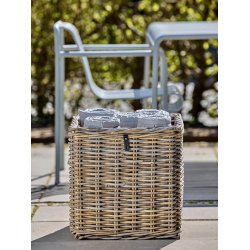 Maxi XL Low Firkantet Rattankurv - Kubu (inkl. pose)