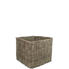 Mega Low Firkantet Rattankurv - Kubu (inkl. pose)