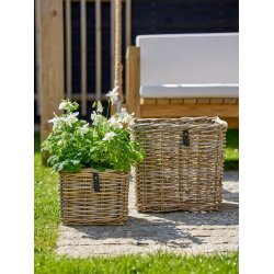 Firk. Rattankurv - Kubu (s�t 3 stk/3 str) inkl. poser
