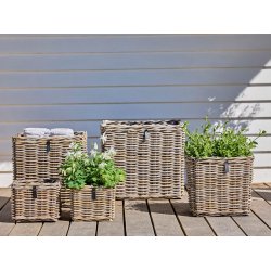 Firk. Rattankurv - Kubu (s�t 7 stk/5 str) inkl. poser