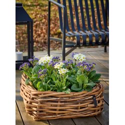 Maxi Firkantet Rattanbowle (inkl. pose)