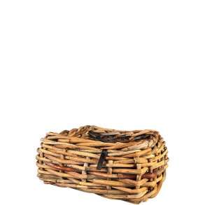 Mega Firkantet Rattanbowle (inkl. pose)