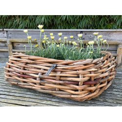 Mega Firkantet Rattanbowle (inkl. pose)