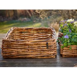 Mega Firkantet Rattanbowle (inkl. pose)