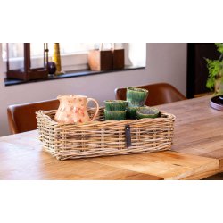 Firkantet Rattanbakke - Kubu (st m. 3 stk. / 3 str.)