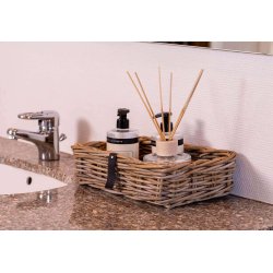 Firkantet Rattanbakke - Kubu (st m. 3 stk. / 3 str.)