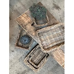 Mini Firkantet Rattanbakke - Kubu