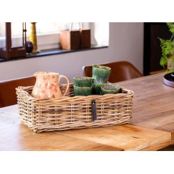 Mini Firkantet Rattanbakke - Kubu