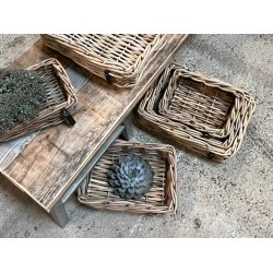 Midi Firkantet Rattanbakke - Kubu