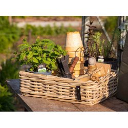 Midi Firkantet Rattanbakke - Kubu