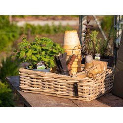 Maxi Firkantet Rattanbakke - Kubu