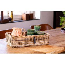 Maxi Firkantet Rattanbakke - Kubu