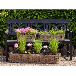 Aflang Rattanbakke - Kubu (st m. 3 stk. / 3 str.)