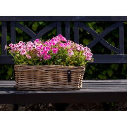 Aflang Rattanbakke - Kubu (st m. 3 stk. / 3 str.)