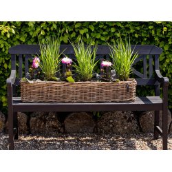 Aflang Rattanbakke - Kubu (st m. 3 stk. / 3 str.)