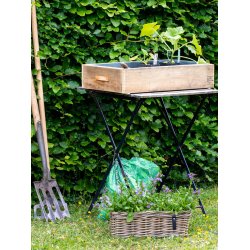 Mini Oblong Rattan Tray - Kubu