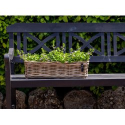 Midi Aflang Rattanbakke - Kubu