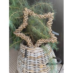 Rattan Dekorationsstjerne - Kubu (s&aelig;t m. 2 stk/2 str)