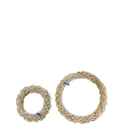 Rattan Dekorationskrans - Kubu (st m. 2 stk. / 2 str.)