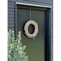 Rattan Dekorationskrans - Kubu (st m. 3 stk. / 3 str.)