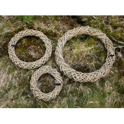 Rattan Dekorationskrans - Kubu (s�t m. 3 stk. / 3 str.)