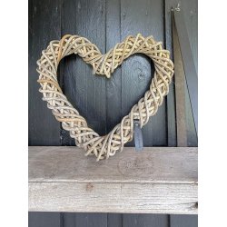 Rattan Dekorationshjerte - Kubu (s&aelig;t m. 3 stk/3 str)