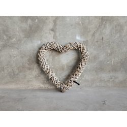 Rattan Dekorationshjerte - Kubu (s&aelig;t m. 3 stk/3 str)
