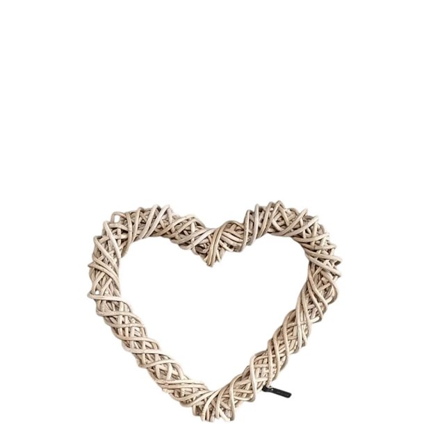 Maxi Rattan Dekorationshjerte - Kubu