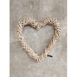 Maxi Rattan Dekorationshjerte - Kubu