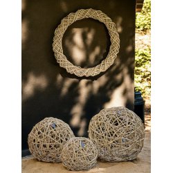 Maxi Rattan Dekorationskugle - Kubu