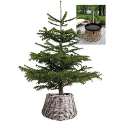 Maxi Rund Rattan Opsats/Juletrskjuler - Kubu