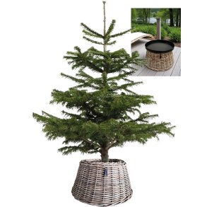 Maxi Rund Rattan Opsats/Juletrskjuler - Kubu